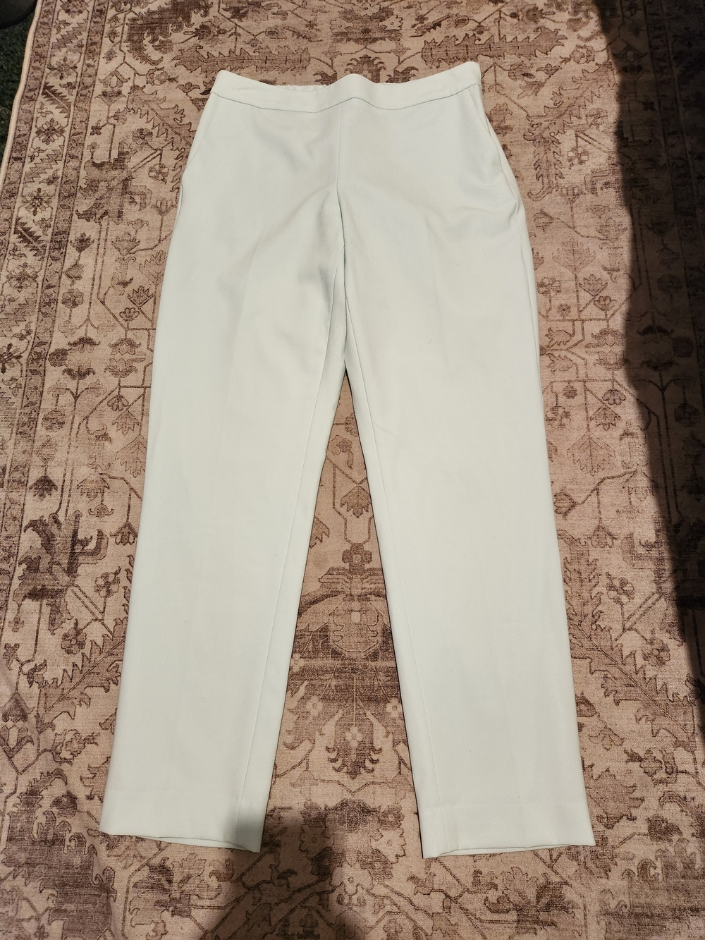 Calvin Klein Straight Leg Pants in Light Mint
